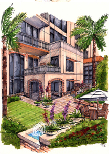 Main Street Plaza Exterior Rendering